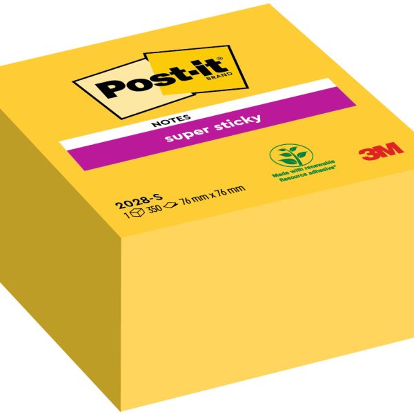 POST-IT Würfel 76x76mm 2028-S ultragelb, 350 Blatt
