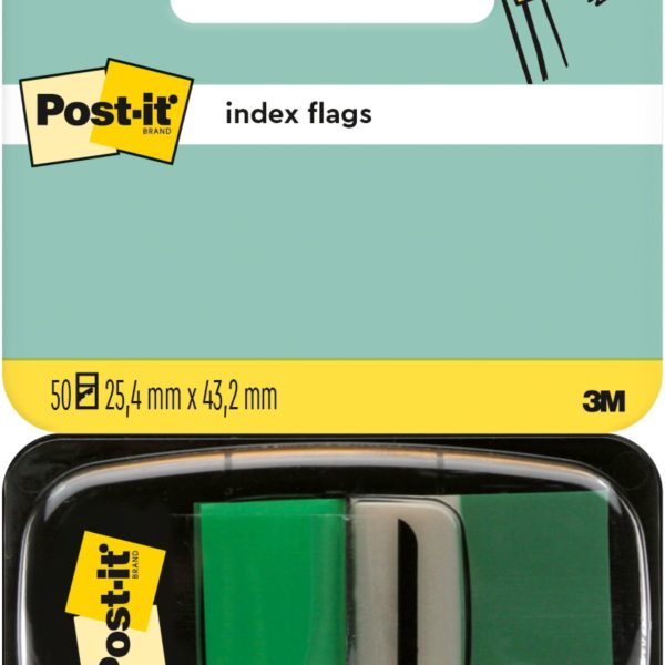 POST-IT Index Tabs 25,4x43,2mm 680-3 grün/50 Tabs