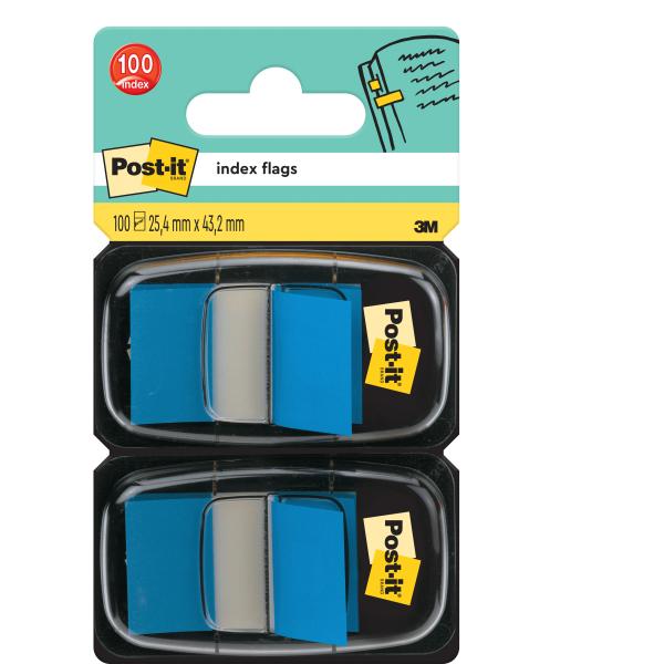 POST-IT Index 2er Set 25,4x43,2mm 680-B2 blau 2x50 Stück