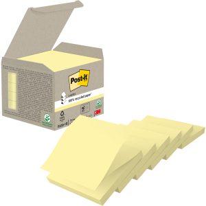 POST-IT Recycling Z-Notes 76x76mm R330-1B pastellgelb 6 Stück