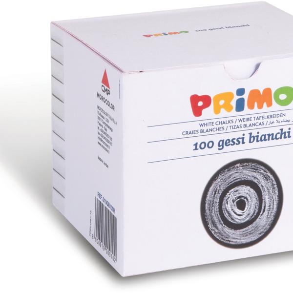 PRIMO Kreide rund 010GB100R weiss,rund staubfrei 100 Stück
