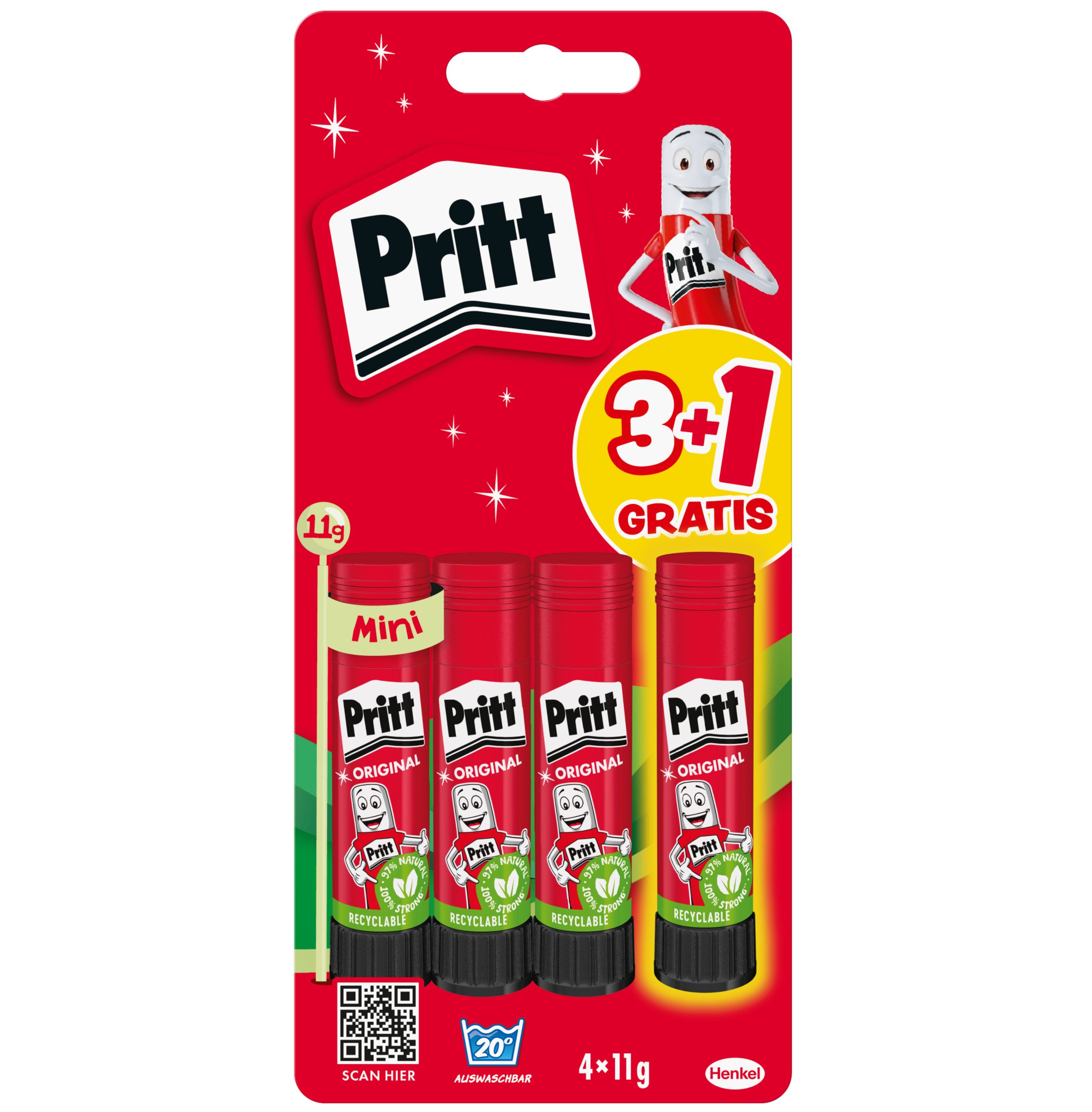 PRITT-900322-4057278014051 PRITT Klebestift 11g 900322 4 Stück – Hochwertig & günstig bei ShopDeca