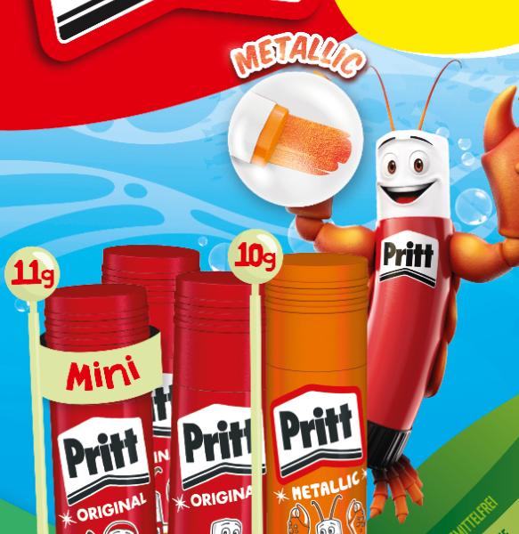 PRITT Klebstifte BTS 11/10g PBS4B 3x11 g + 1x10 g 3+ 1 Stück
