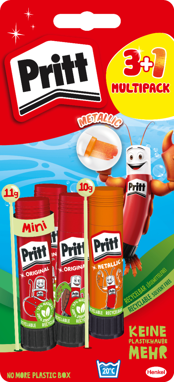 PRITT-PBS4B-4057278005363 PRITT Klebstifte BTS 11/10g PBS4B 3x11 g + 1x10 g 3+ 1 Stück – Hochwertig & günstig bei ShopDeca