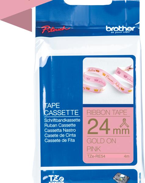 PTOUCH Band pink/gold TZE-RE54 Tze Geräte 24mm