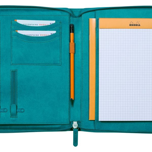 RHODIA Konferenzmappe A5 168103C pfaugrün