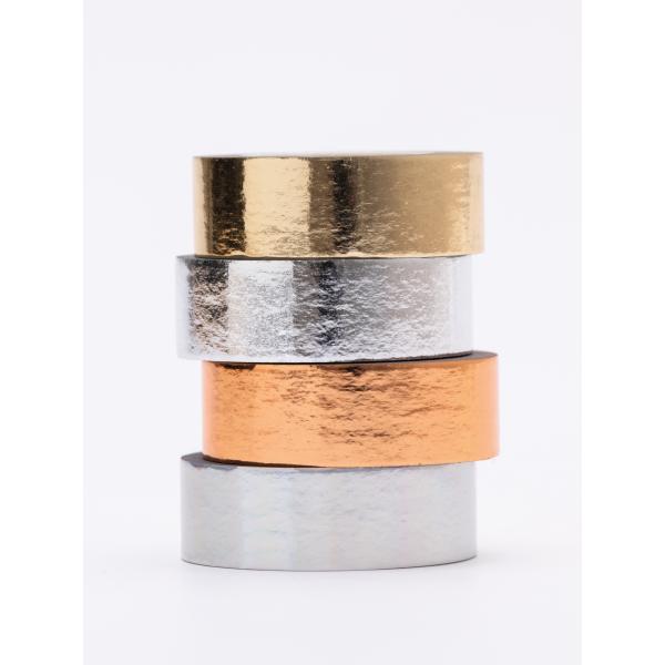 RICO DESIGN Washi Tape Set 15mmx5m 99001.21.38 Metallic 4 Rollen
