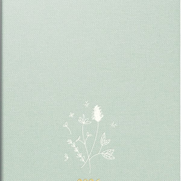 RIDOIDE Taschenagenda Design Line 2026 7013603016.26 1W/2S Flowers DE 12x16cm