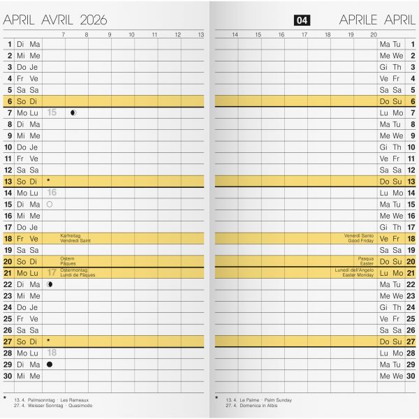 RIDOIDE M-Planer Ersatz int. 2026 7046950006.26 1M/2S ML 8.7x15.3cm
