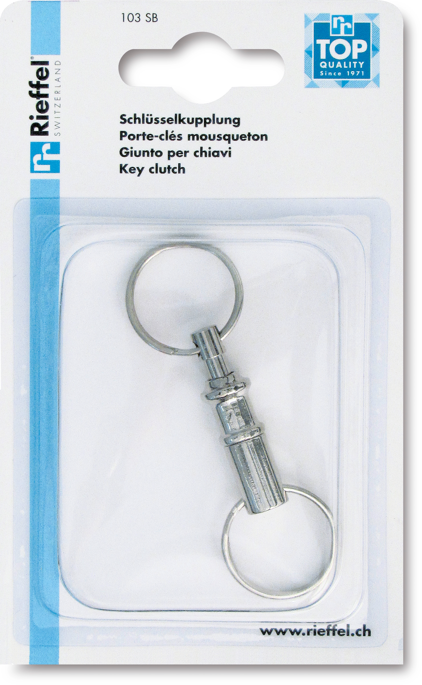RIEFFEL-SWITZERLAND-103SB-7640115314123 RIEFFEL SWITZERLAND Schlüssel-Kupplung 103SB Stahl Blister – Hochwertig & günstig bei ShopDeca
