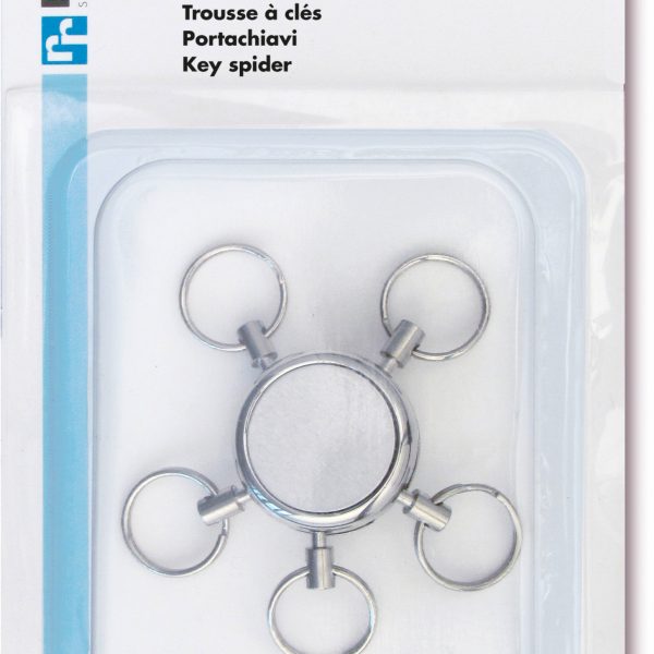 RIEFFEL SWITZERLAND Schlüsselanhänger Key Spider 105 SB 5 Ringe