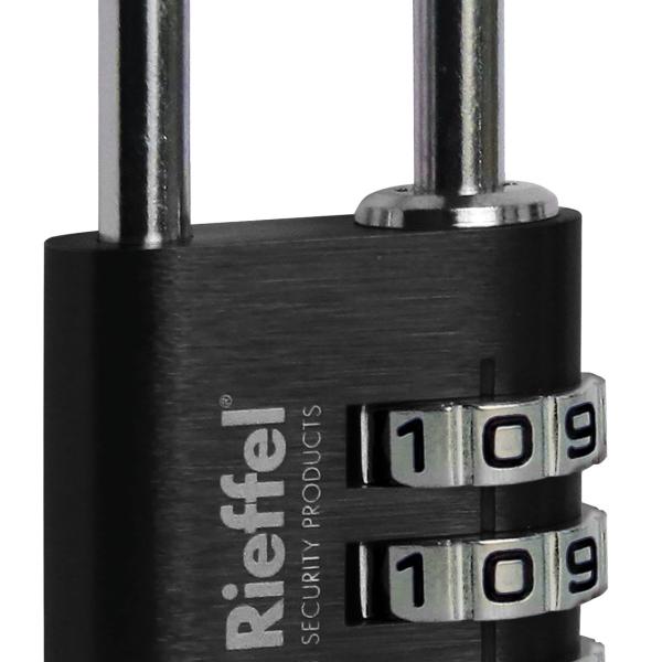 RIEFFEL SWITZERLAND Zahlenschloss Nr.22 30mm 22/30SCH schwarz