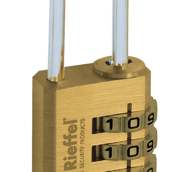 RIEFFEL SWITZERLAND Zahlenschloss Nr.44 20mm 44/20 SB Messing