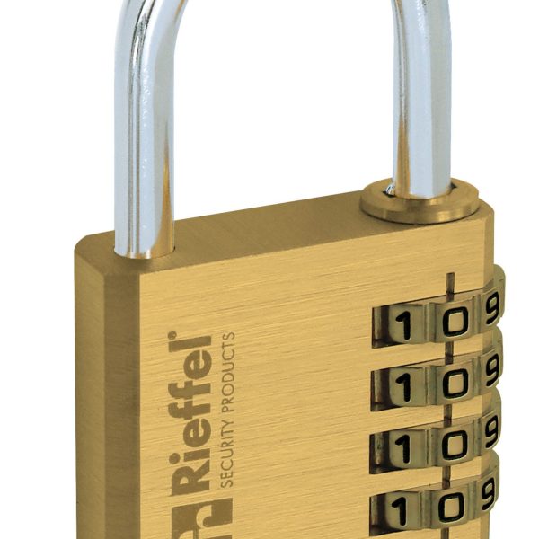 RIEFFEL SWITZERLAND Zahlenschloss Nr.44 40mm 44/40 SB Messing