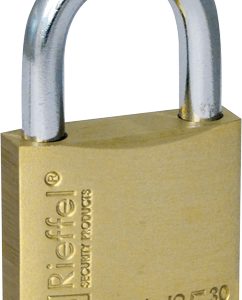 RIEFFEL SWITZERLAND Vorhängeschloss Nr.5 16,5mm 5/30 SB Messing