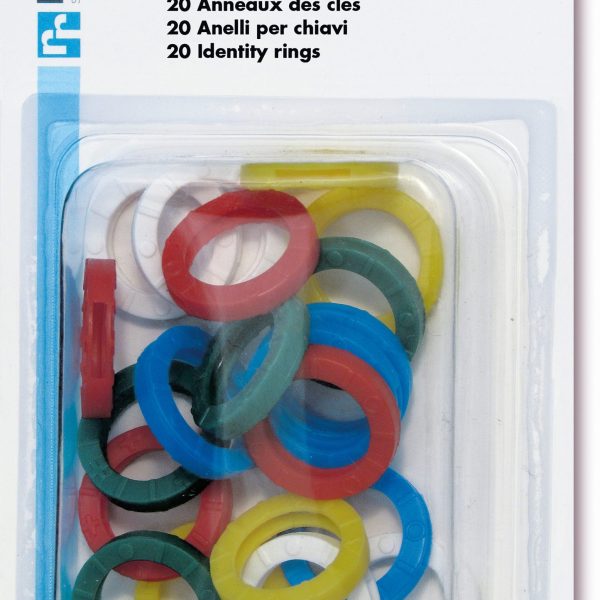 RIEFFEL SWITZERLAND Schlüsselkennringe 8008 SB/20 ass. 20 Stück