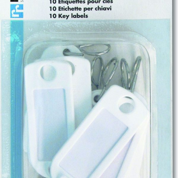 RIEFFEL SWITZERLAND Schlüssel-Anhänger 8034 SB/10 WEISS weiss 10 Stück