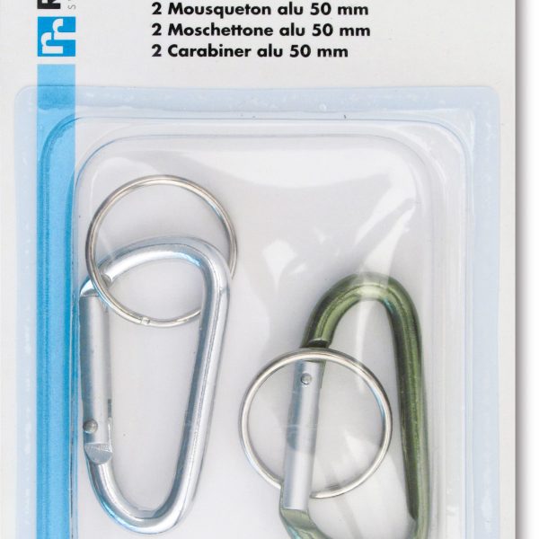 RIEFFEL SWITZERLAND Schlüssel-Karabiner 8060/50 SB/2 50mm 2 Stück