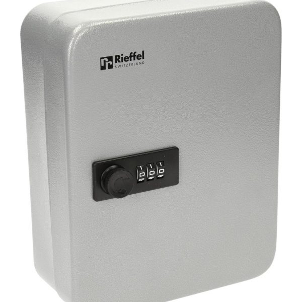 RIEFFEL SWITZERLAND Schlüsselkasten KyStor grau KR-15.28 Z 24,2x30x8cm 28 Haken