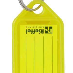 RIEFFEL SWITZERLAND Schlüsseletiketten 38x22mm KT 1000 GELB gelb 100 Stück