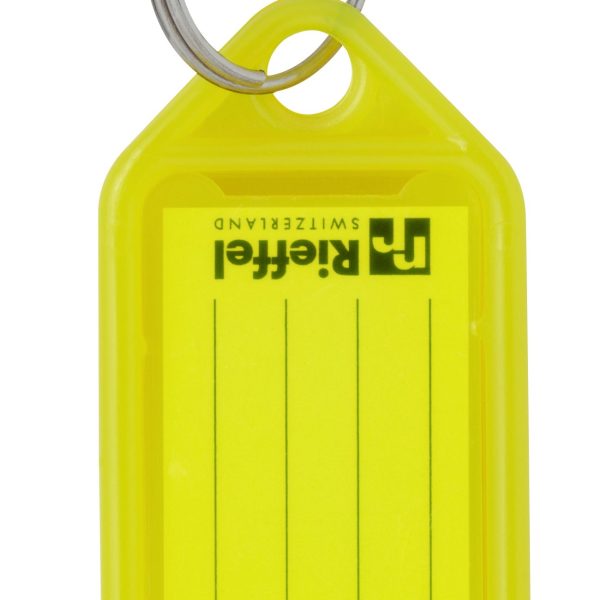 RIEFFEL SWITZERLAND Schlüsseletiketten 38x22mm KT 1000 GELB gelb 100 Stück
