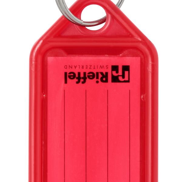 RIEFFEL SWITZERLAND Schlüsseletiketten 38x22mm KT 1000 ROT rot 100 Stück