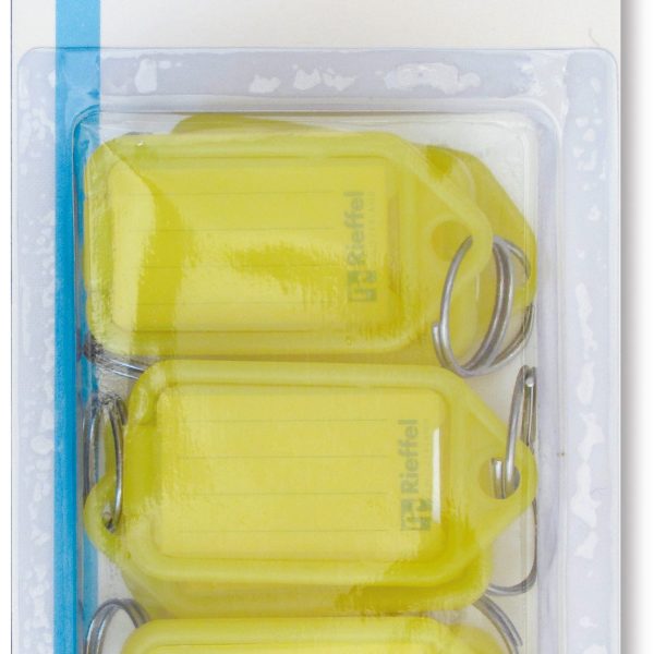 RIEFFEL SWITZERLAND Schlüsseletiketten 38x22mm KT 1000 SB/10 GELB gelb 10 Stück