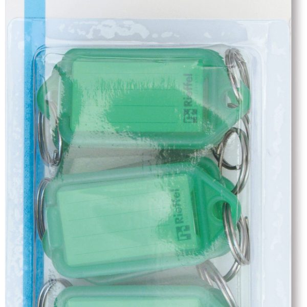 RIEFFEL SWITZERLAND Schlüsseletiketten 38x22mm KT 1000 SB/10 GRÜN vert 10 Stück