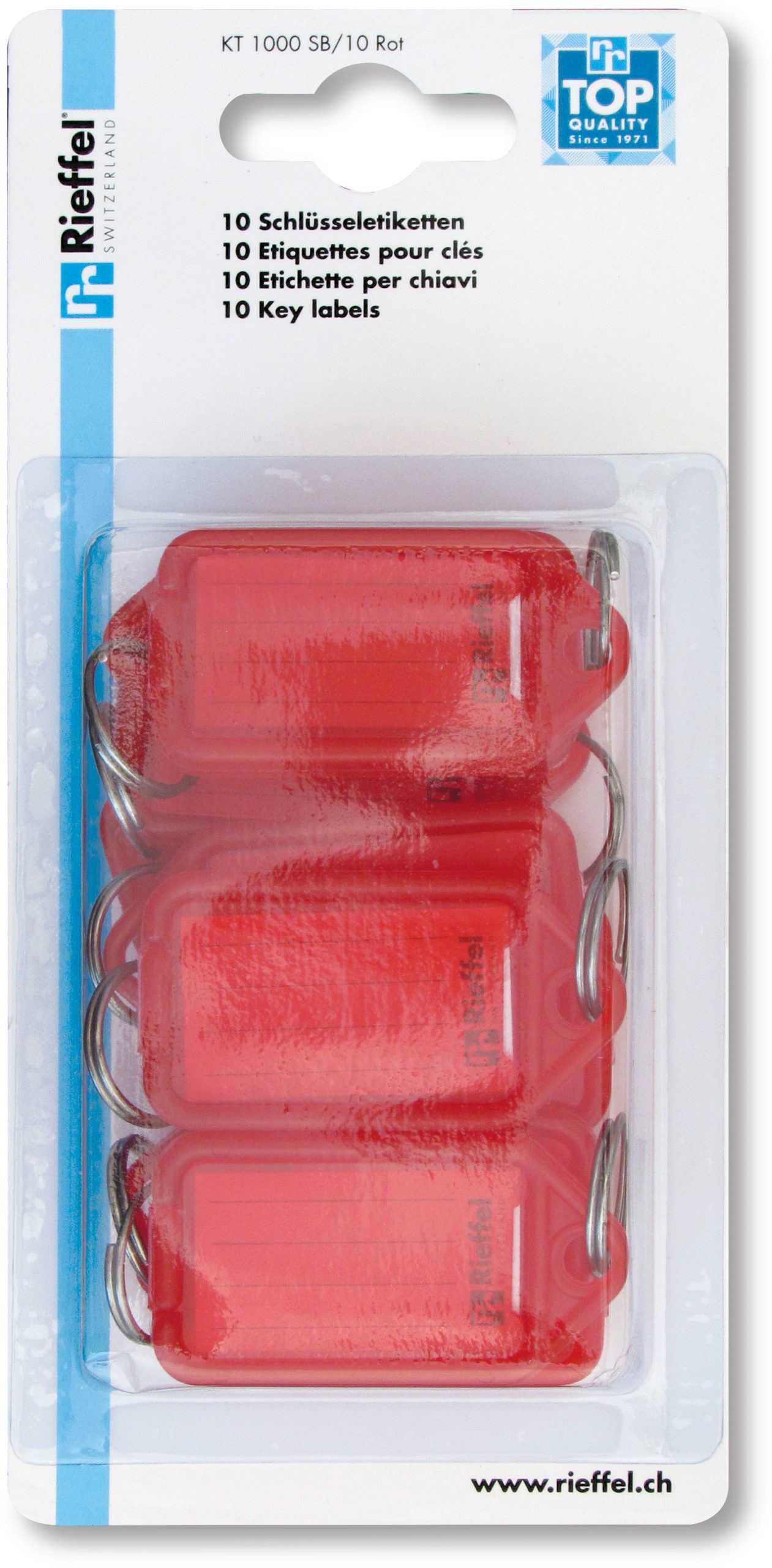RIEFFEL-SWITZERLAND-KT-1000-SB-10-ROT-7630010411010 RIEFFEL SWITZERLAND Schlüsseletiketten 38x22mm KT 1000 SB/10 ROT rot 10 Stück – Hochwertig & günstig bei ShopDeca