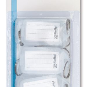 RIEFFEL SWITZERLAND Schlüsseletiketten 38x22mm KT 1000 SB/10 TRANSP transparent 10 Stück
