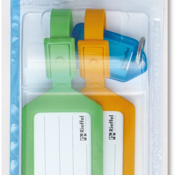 RIEFFEL SWITZERLAND Gepäckanhänger KT 1080 SB/2 ass. 2 Stück