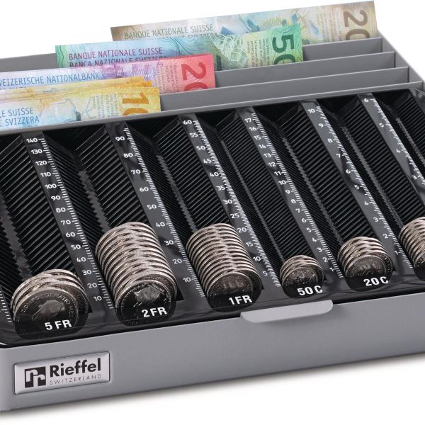RIEFFEL SWITZERLAND Geldkassetten MONETA-MOBILE+ CH für CHF 282x280x60mm