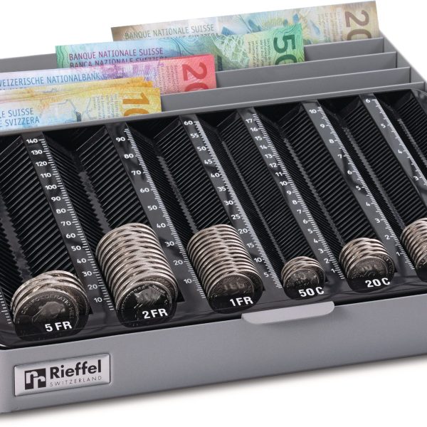 RIEFFEL SWITZERLAND Geldkassetten MONETA-MOBILE+ CH für CHF 282x280x60mm