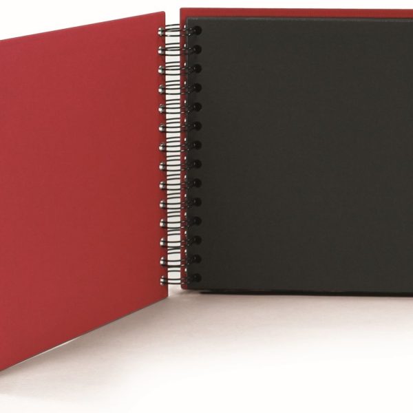 RÖSSLER Fotoalbum 1329452365 18x18cm, rot/schwarz