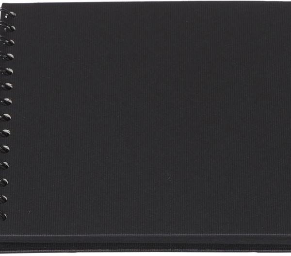 RÖSSLER Fotoalbum 1329452705 18x18cm, schwarz/schwarz