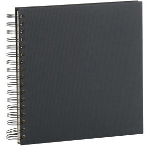 RÖSSLER Fotoalbum 1329452706 23x23cm, schwarz/off-white