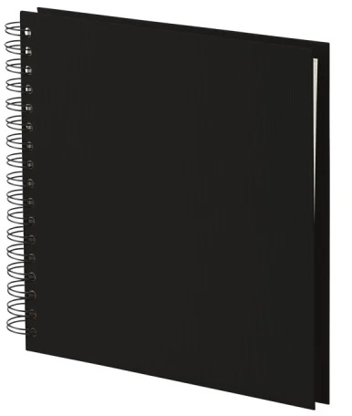 RÖSSLER Fotoalbum 1329452707 29x29cm, schwarz/schwarz