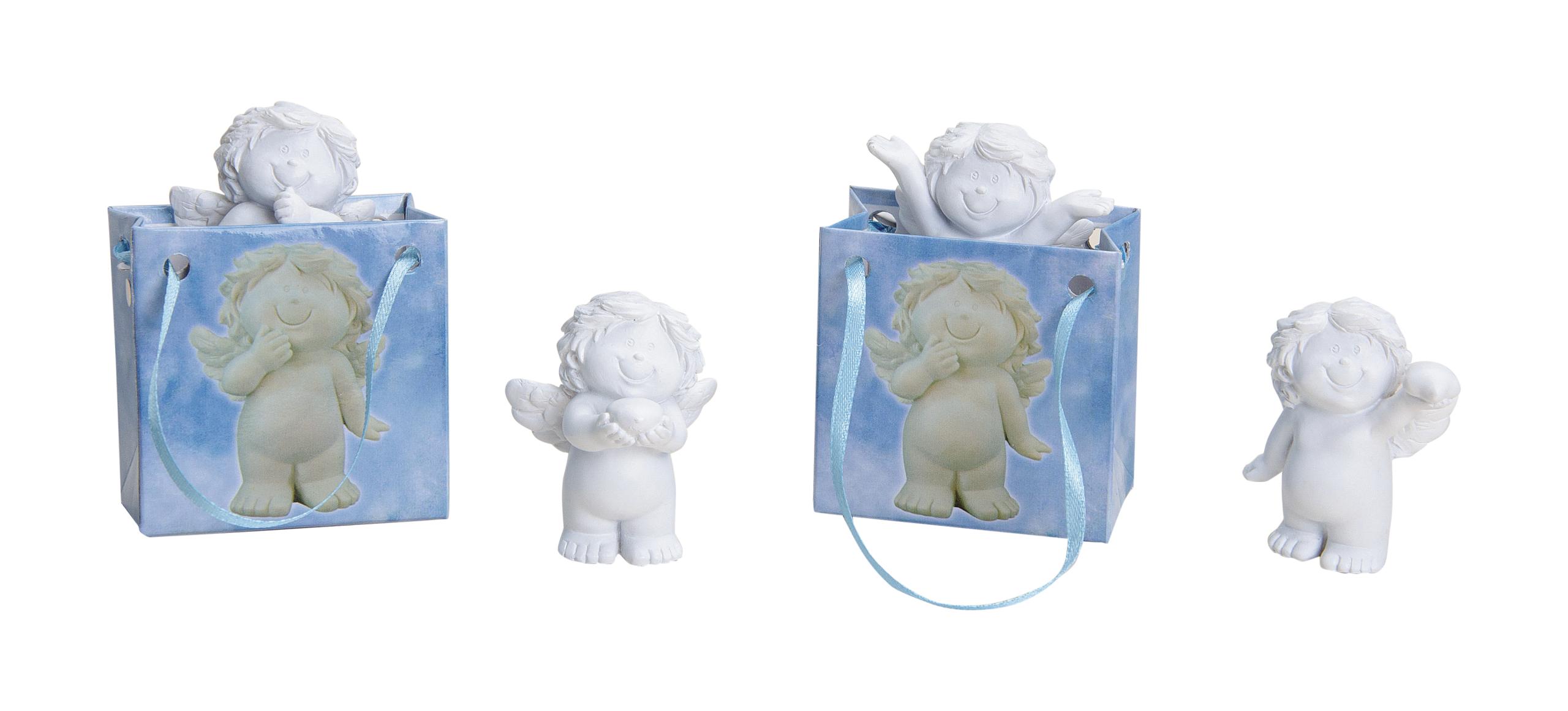 ROOST-10013955-4007698139551 ROOST Engel in Tüte 3x6cm 10013955 wiess/blau, assortiert – Hochwertig & günstig bei ShopDeca