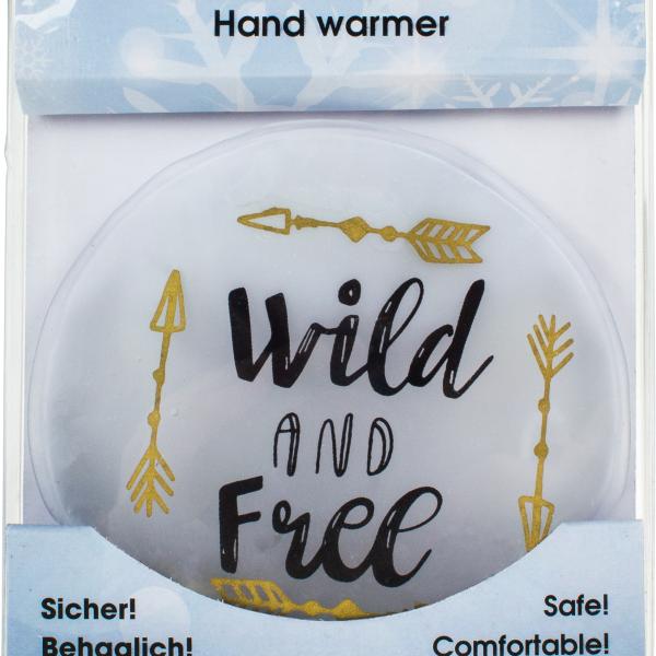 ROOST Taschenwärmer Sprüche 10023023 schwarz 9x9x1cm