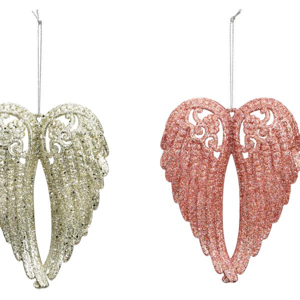 ROOST Weihnachtsanhänger 10x14cm 10041062 Flügel, assortiert