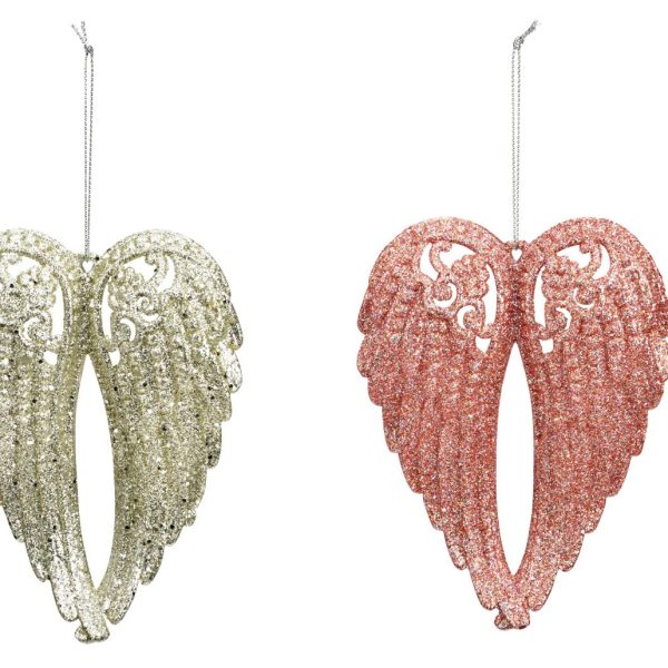 ROOST Weihnachtsanhänger 10x14cm 10041062 Flügel, assortiert