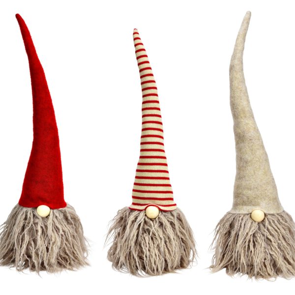 ROOST Aufsteller Wichtel 12x47x12cm 10043970 assortiert, beige/rot