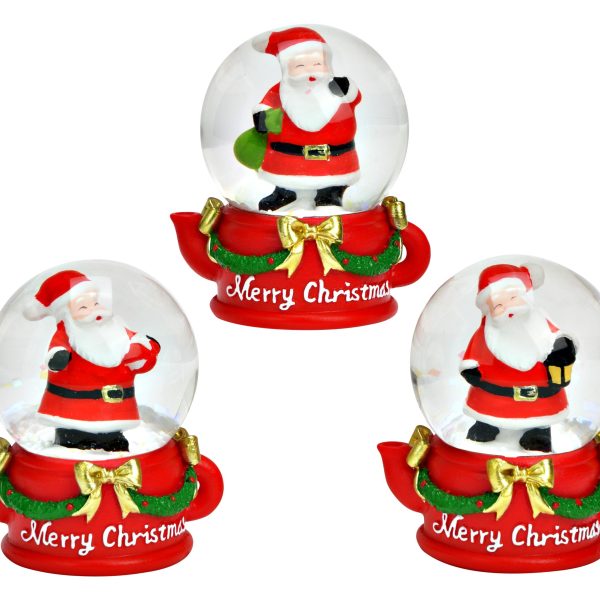ROOST Schneekugel Nikolaus 4x6x5cm 10043986 assortiert, aus Glas