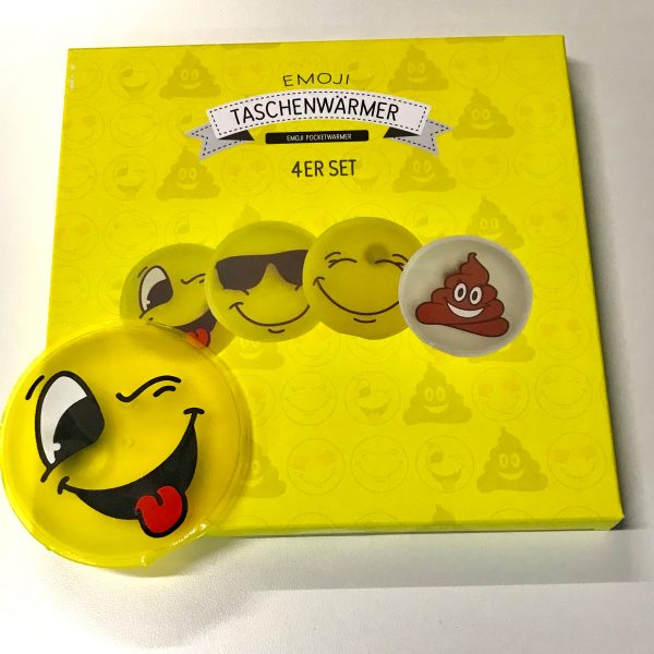 ROOST Taschenwärmer 4-Set 512609.8 Smiley, ass. 9cm