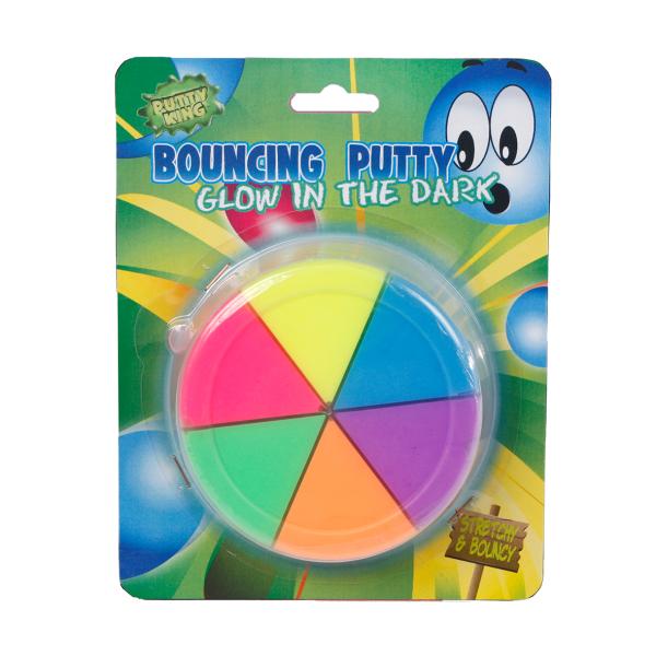 ROOST Springknete 620934 glow in the dark 6 Stück