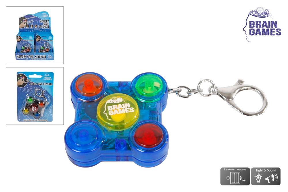 ROOST-621366-8713219471128 ROOST Schlüsselanhänger Memory Game 621366 3 ass. 5x5cm – Hochwertig & günstig bei ShopDeca