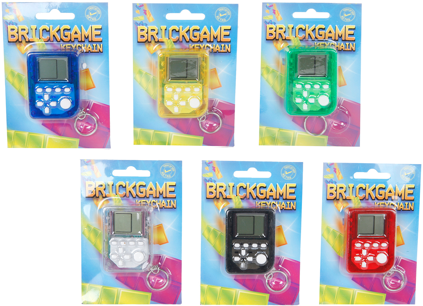 ROOST-621797-8713219516867 ROOST Schlüsselanhänger 621797 Mini Brickgame, assortiert – Hochwertig & günstig bei ShopDeca