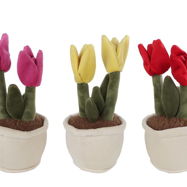 ROOST Plüsch Tulpe 27cm 660627 assortiert