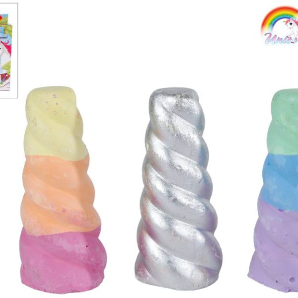 ROOST Unicorn Horn-Kreide 8cm 720771 3 Stück