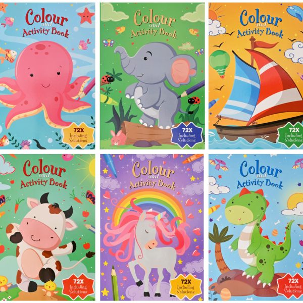 ROOST Aktivitäten- und Malbuch A4 B903 assortiert